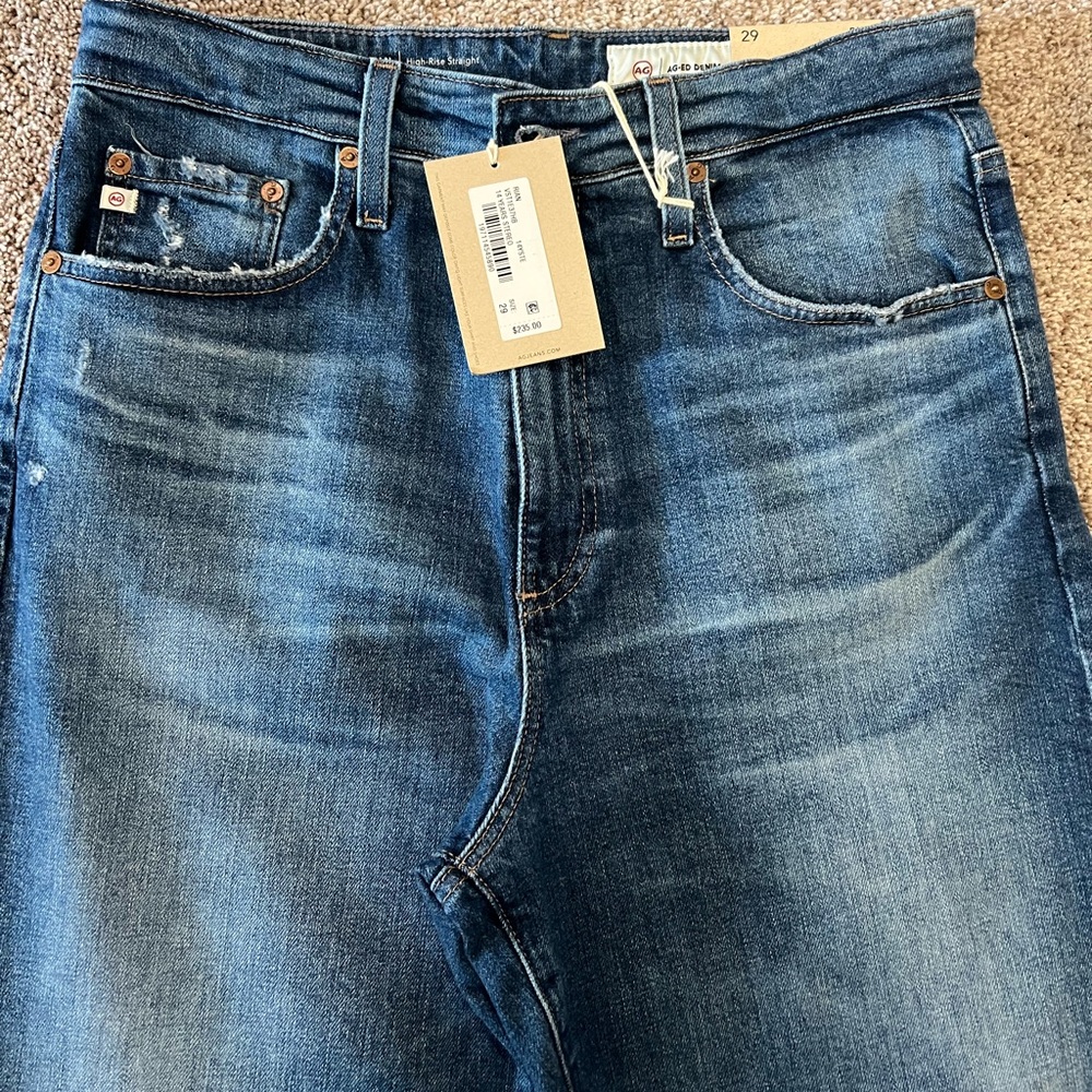 AG Denim Rian high rise straight women’s jeans